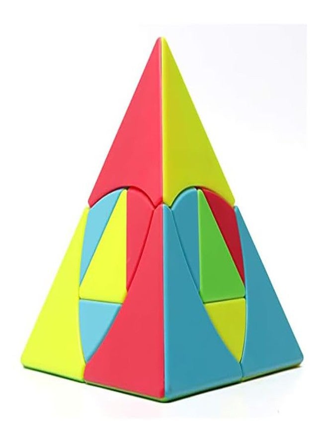 HAWKISTER Qiyi Duomo Cube Pyramid Stickerless Pyraminx Speed Cube Twist Toy Puzzle, 6+ Years - Image 5